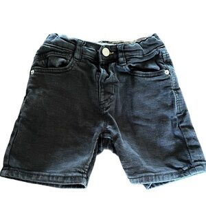 Zara Boy's Denim Shorts Regular Creative Charge Black Size 18-24 Months